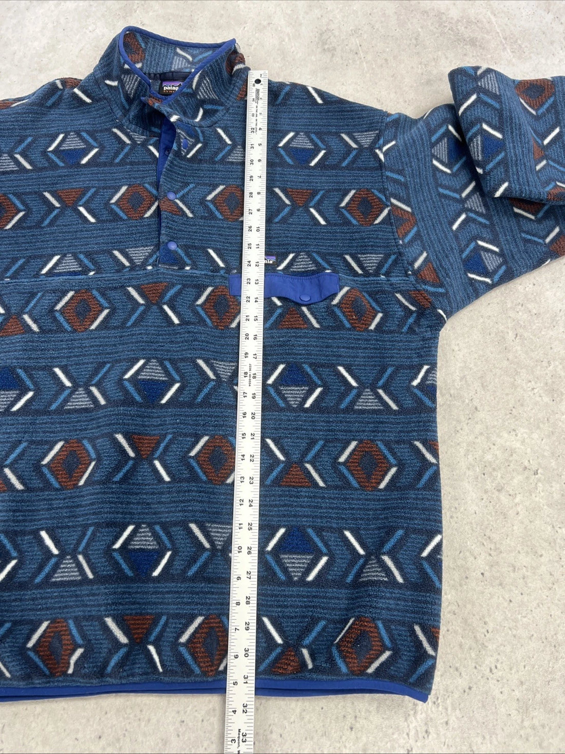 Patagonia Aztec Synchilla Snap T Fleece Jacket Size 2XL