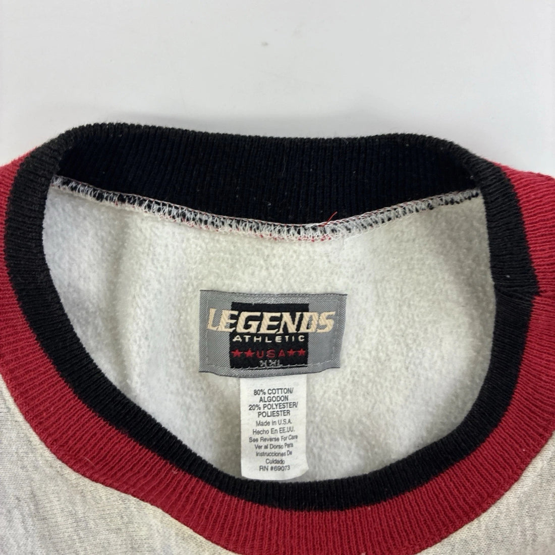 Vintage Chicago Blackhawks Sleeve Spell Out Sweatshirt Crewneck Size 2XL 90s NHL