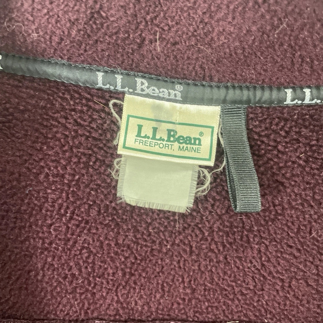 Vintage L.L. Bean 1/2 Zip Fleece Jacket Size XL Red