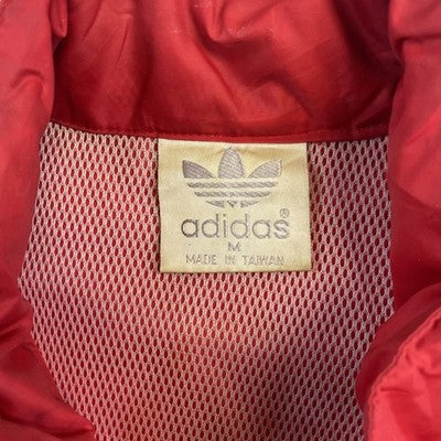 Vintage Adidas Windbreaker Light Jacket Size Medium Blue Red