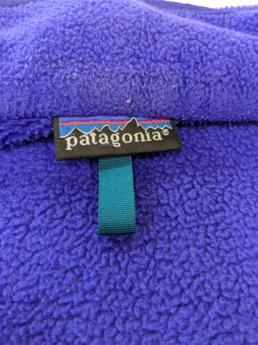 Vintage Patagonia Full Zip Fleece Jacket Size Medium Purple