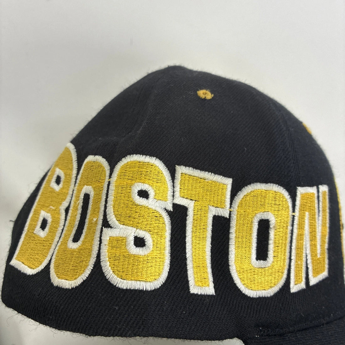 Boston Bruins Split Two Tone Wool Snapback Hat Cap OSFA NHL
