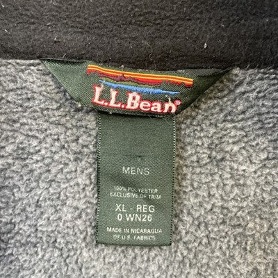 Vintage L.L. Bean Fleece Jacket Size XL Gray