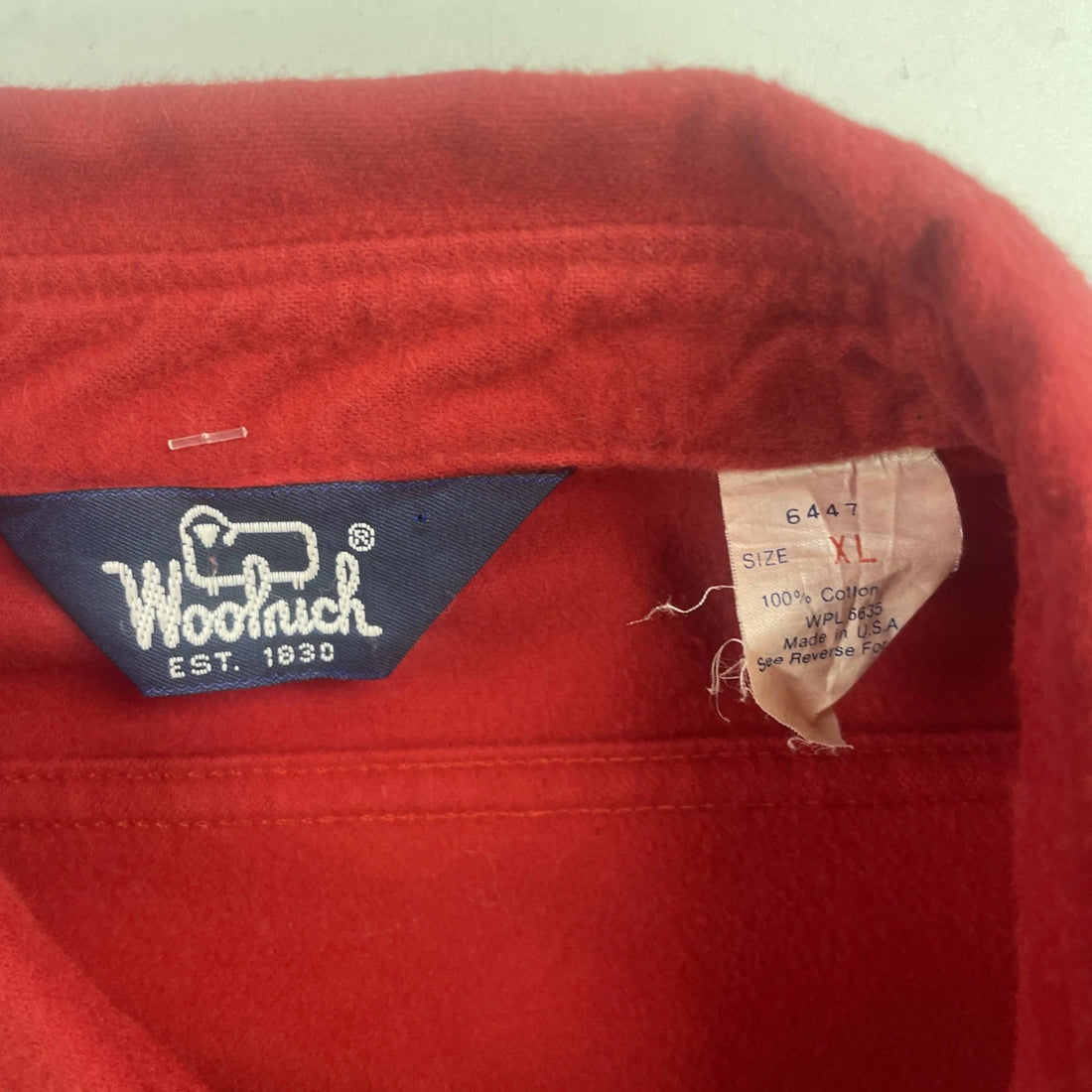 Vintage Woolrich Button Up Shirt Size XL Red