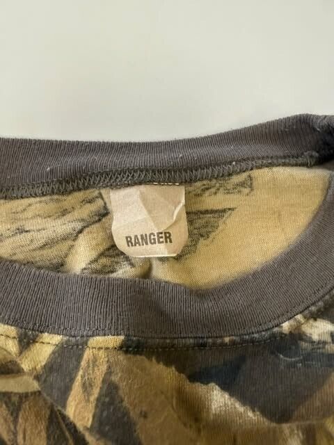 Vintage Advantage Wetlands Camo Long Sleeve T-Shirt Size Large Camoflauge