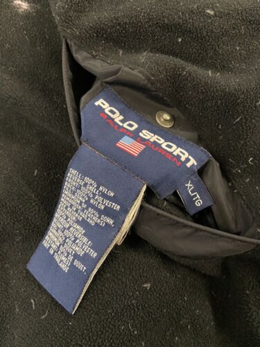 Vintage Polo Sport Ralph Lauren Puffer Vest Jacket XL Reversible Down  Insulated