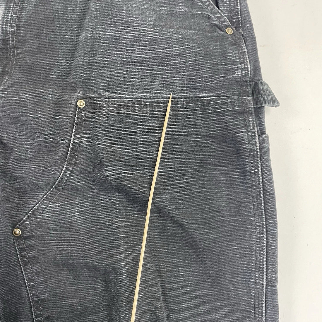 Carhartt Double Knee Canvas Carpenter Work Pants Size 38 X 30 Black
