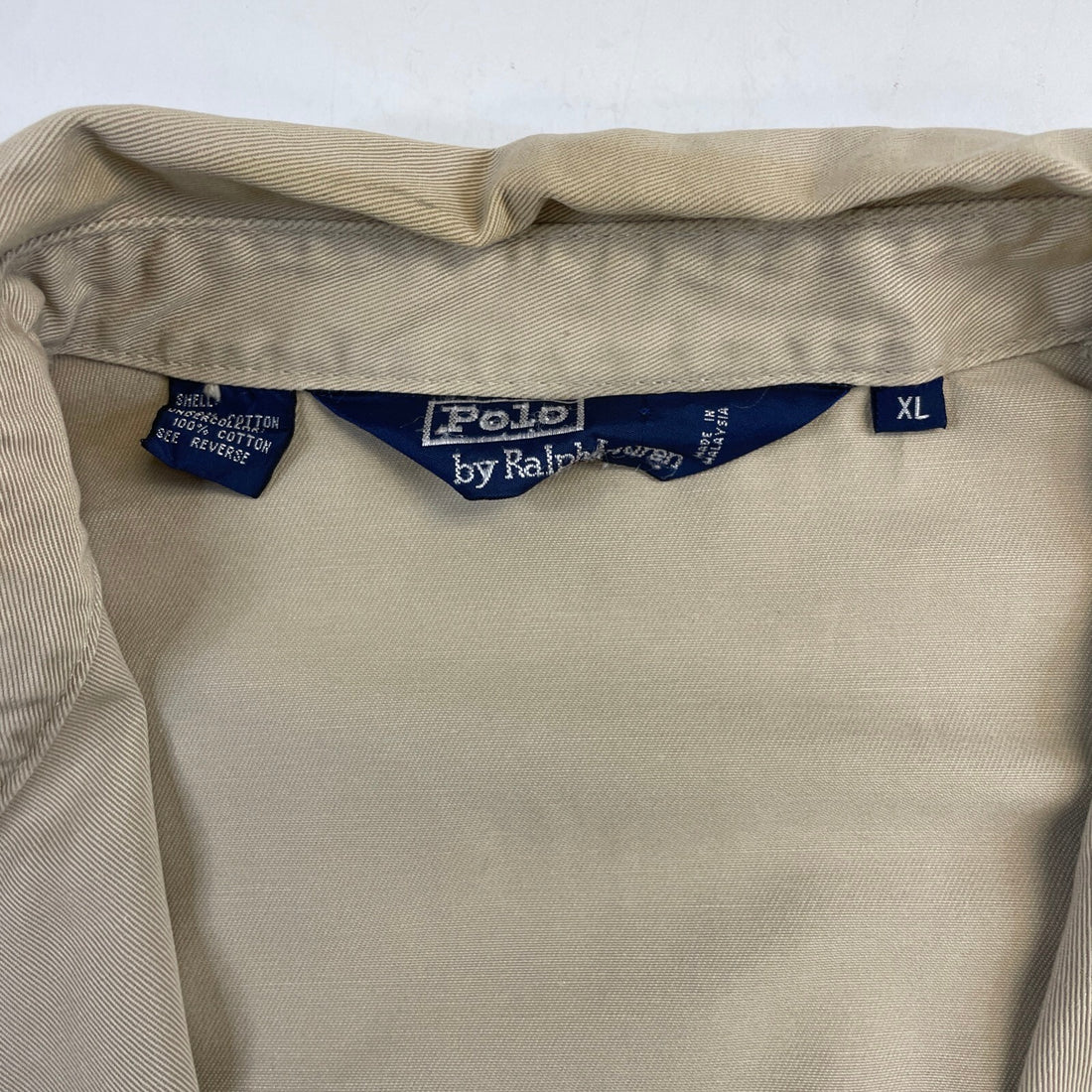Vintage Polo Ralph Lauren Harrington Jacket Size XL Beige