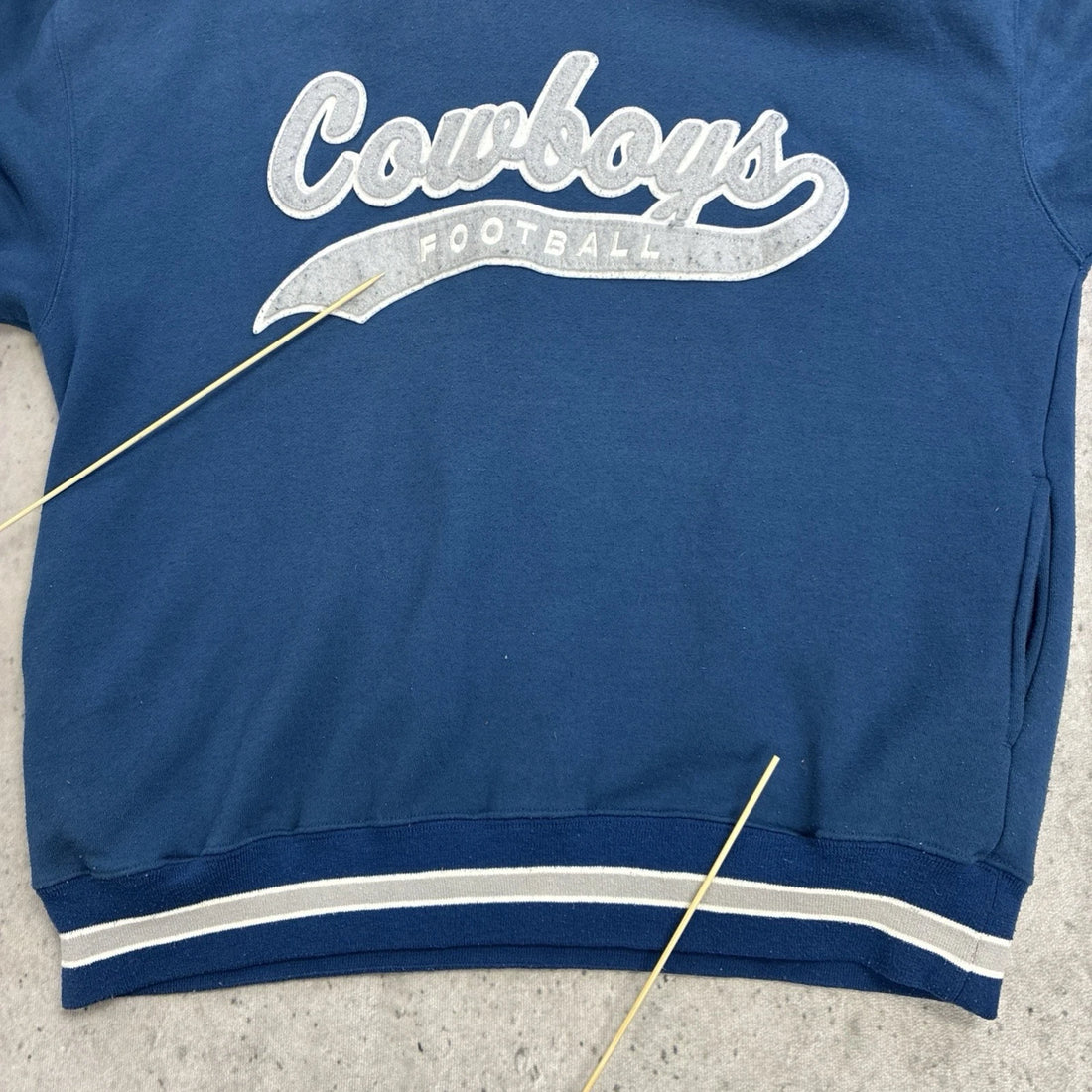 Vintage Dallas Cowboys Starter Sweatshirt Hoodie Size Large 90s NFL