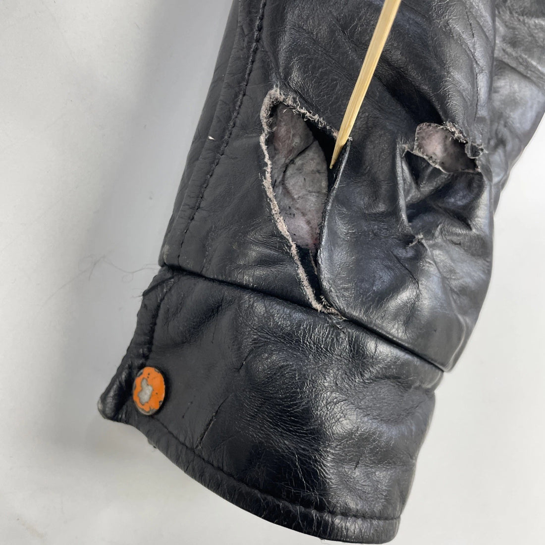 Vintage Football Sr. League Champs Leather Wool Varsity Jacket Size 40 80s