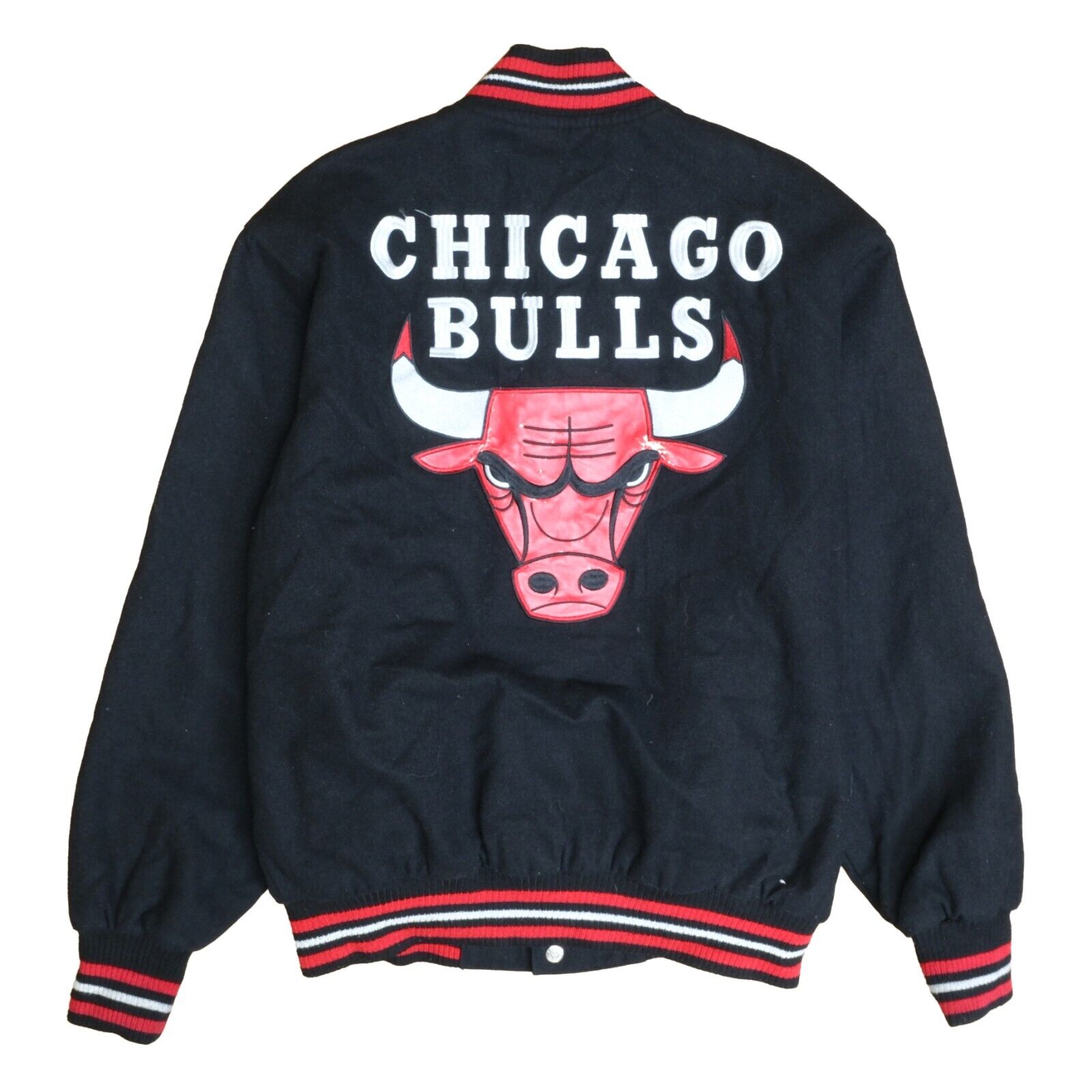 Vintage hot Reversible JH NBA Chicago Bulls Wool Jacket Coat Size M