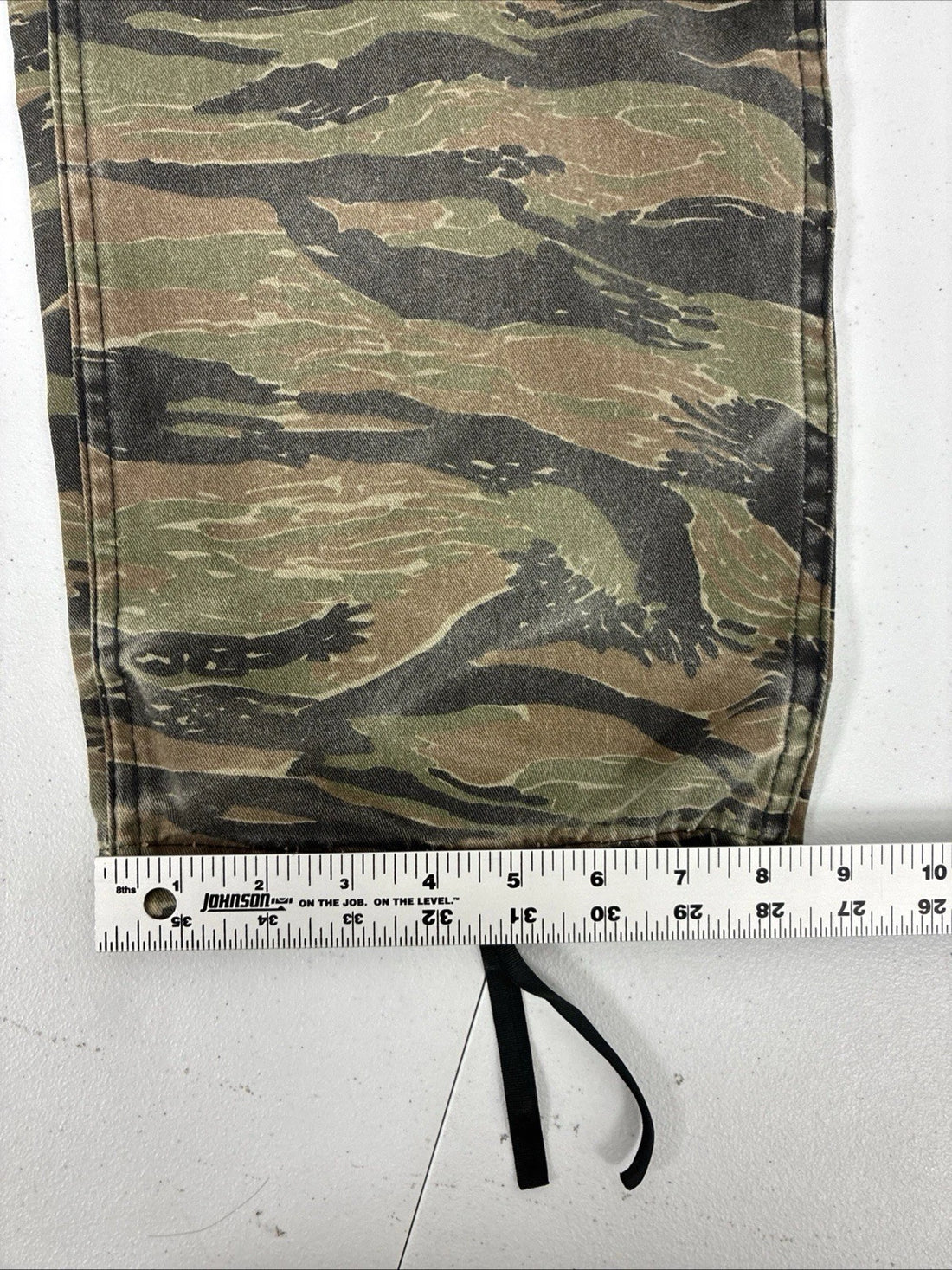 Tiger Camo Combat Cargo Utility Pants Size Large Long