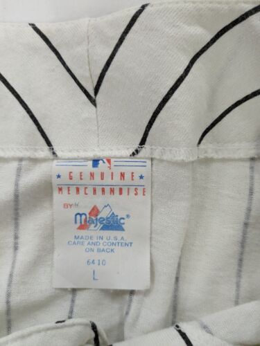 Vintage Chicago White Sox Majestic Jersey Size Large Pinstripe MLB
