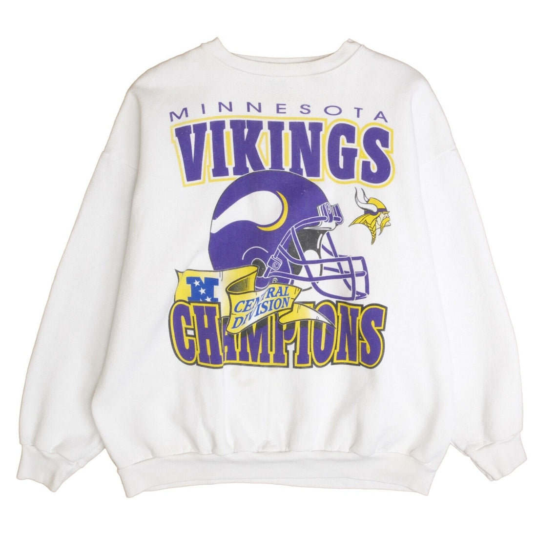 Vintage Minnesota Vikings Central Division Champs Sweatshirt Crewneck XL 90s NFL