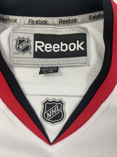Vintage Chicago Blackhawk Reebok Hockey Jersey Size Large White 90s NHL