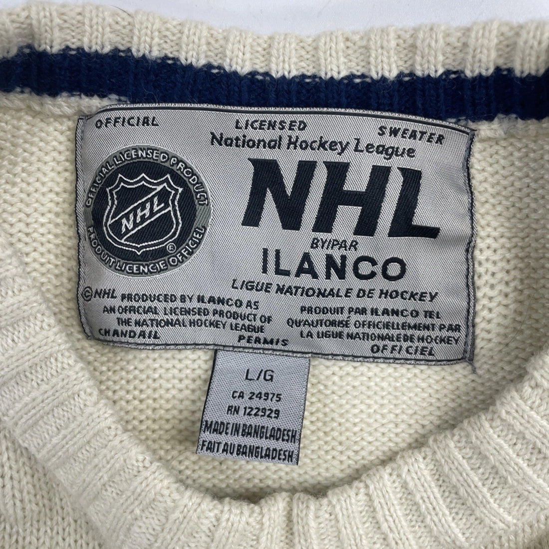 Winnipeg Jets Pullover Sweater Size Large NHL