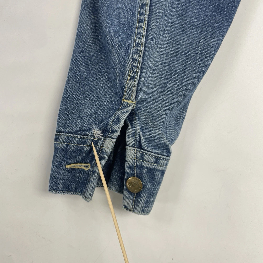 Vintage Lee Sanforized 101-J Denim Jacket 40 Long Union Made Patch PATD-153438