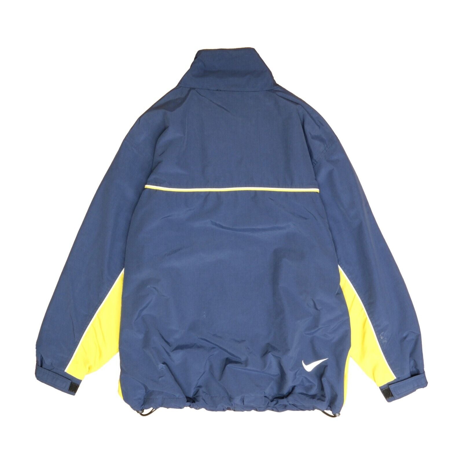 Yellow white and store blue nike windbreaker