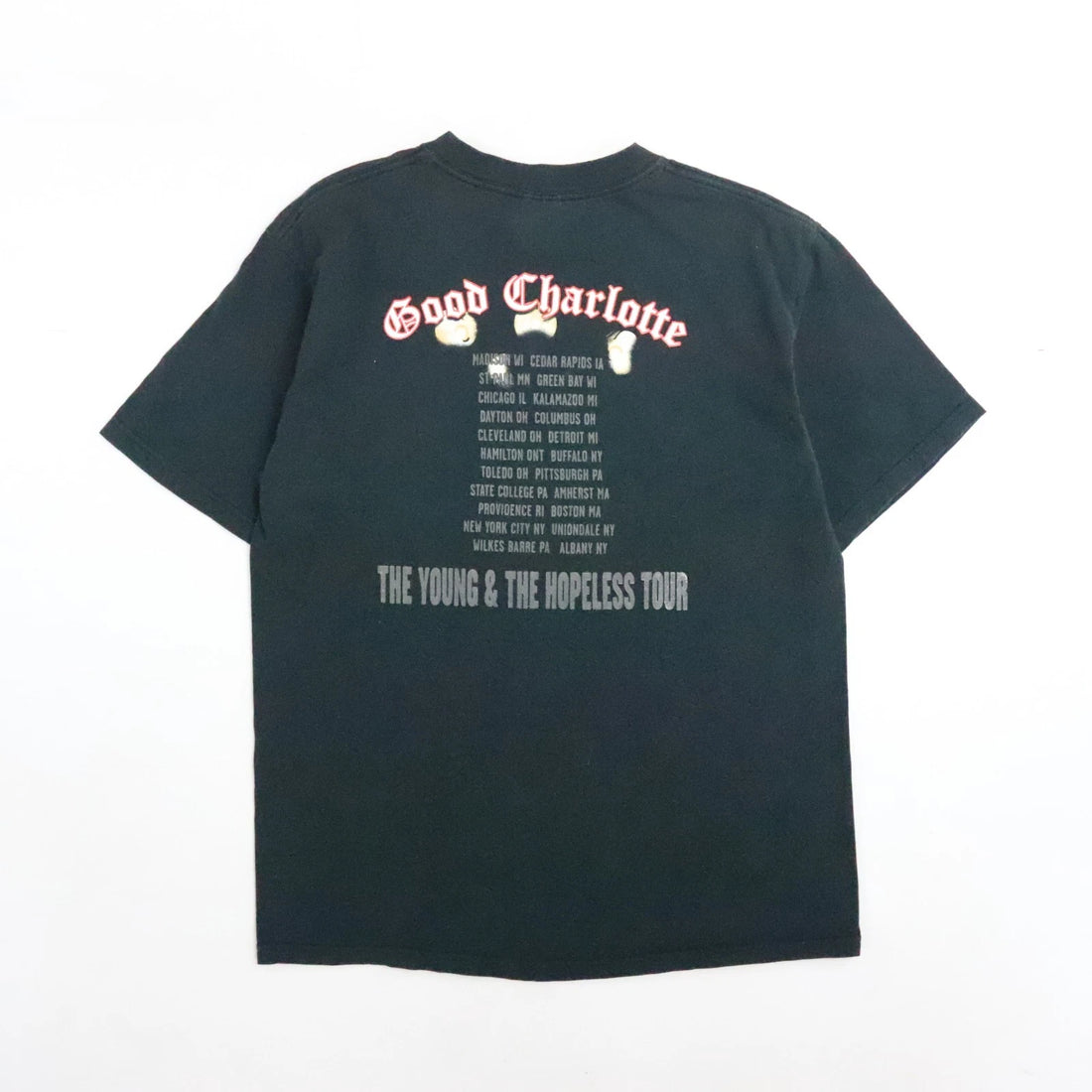 Vintage Good Charlotte The Young & The Hopeless Tour T-Shirt Size Medium