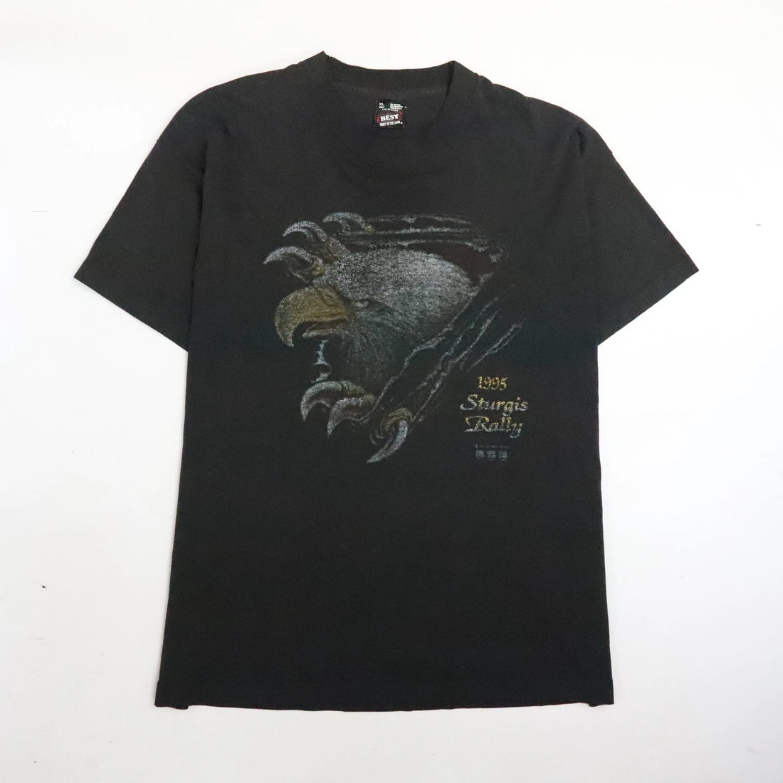 Vintage Sturgis Rally Black Hills Classic Eagle T-Shirt Size XL 1995 90s