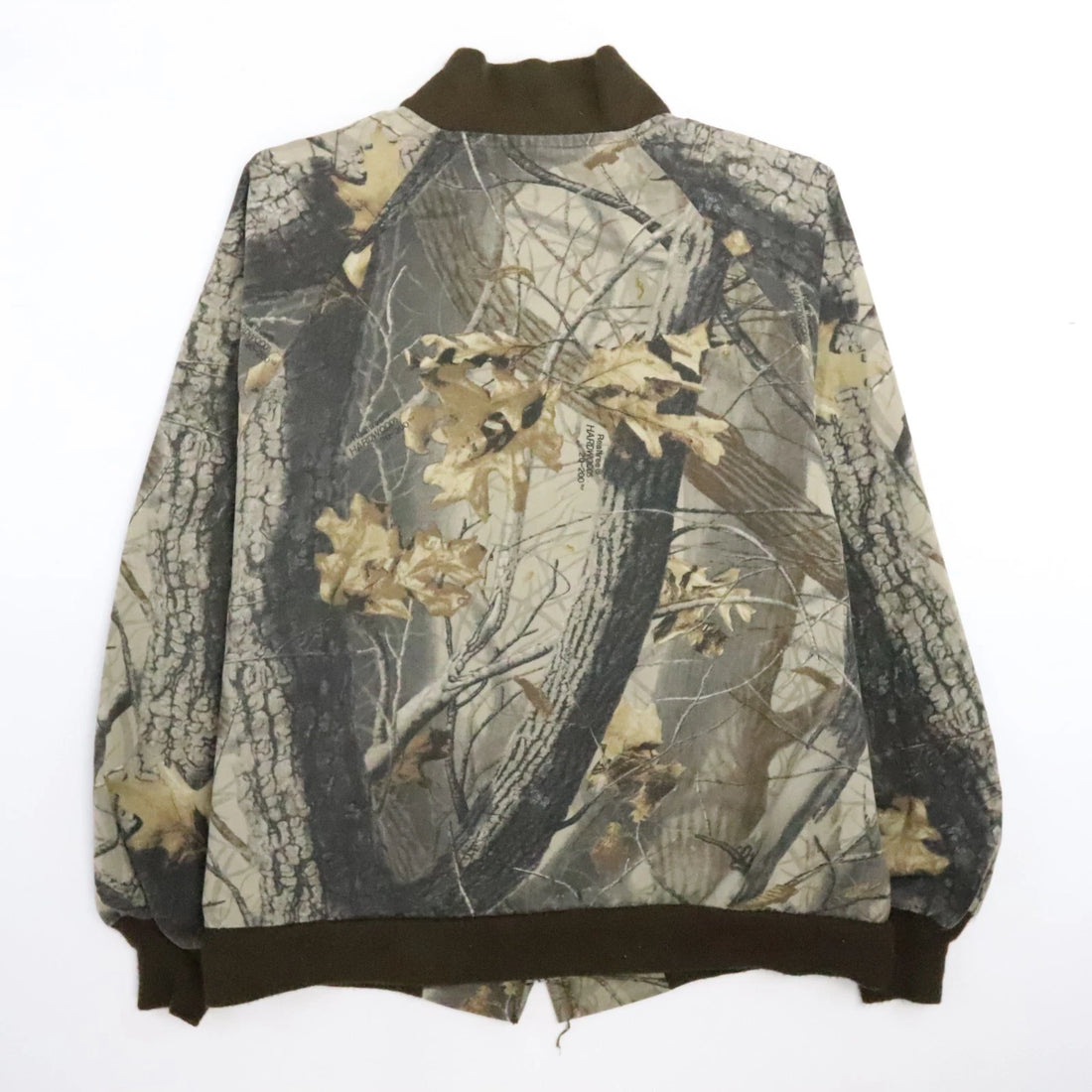 Vintage Spartan Realtree Hardwoods Camo Bomber Jacket Size Large