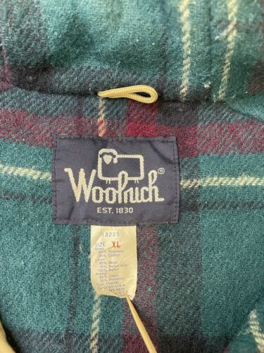 Vintage Woolrich Parka Coat Jacket Size XL Brown Wool Lined Coyote Fur