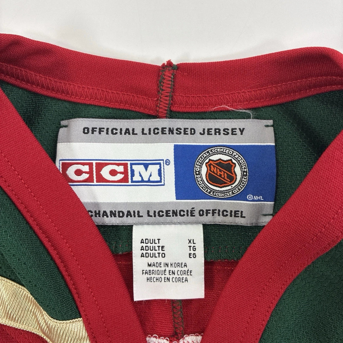 Vintage Minnesota Wild CCM Jersey Size XL NHL