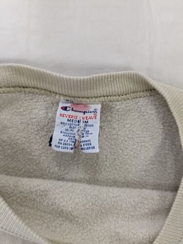 Beige champion crewneck best sale