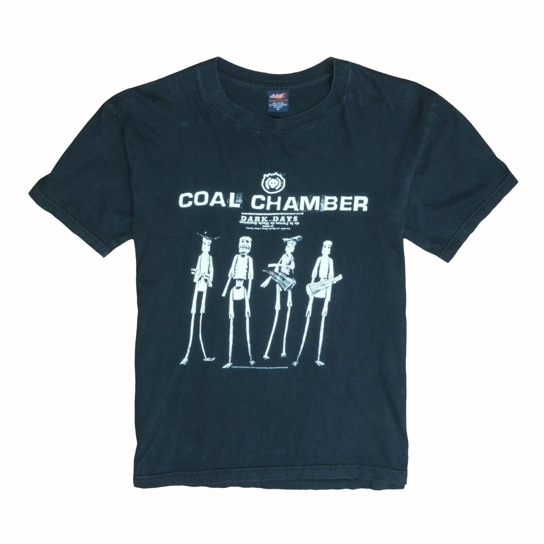 Vintage Coal Chamber Dark Days T-Shirt Size Medium Metal Band Tee 2002