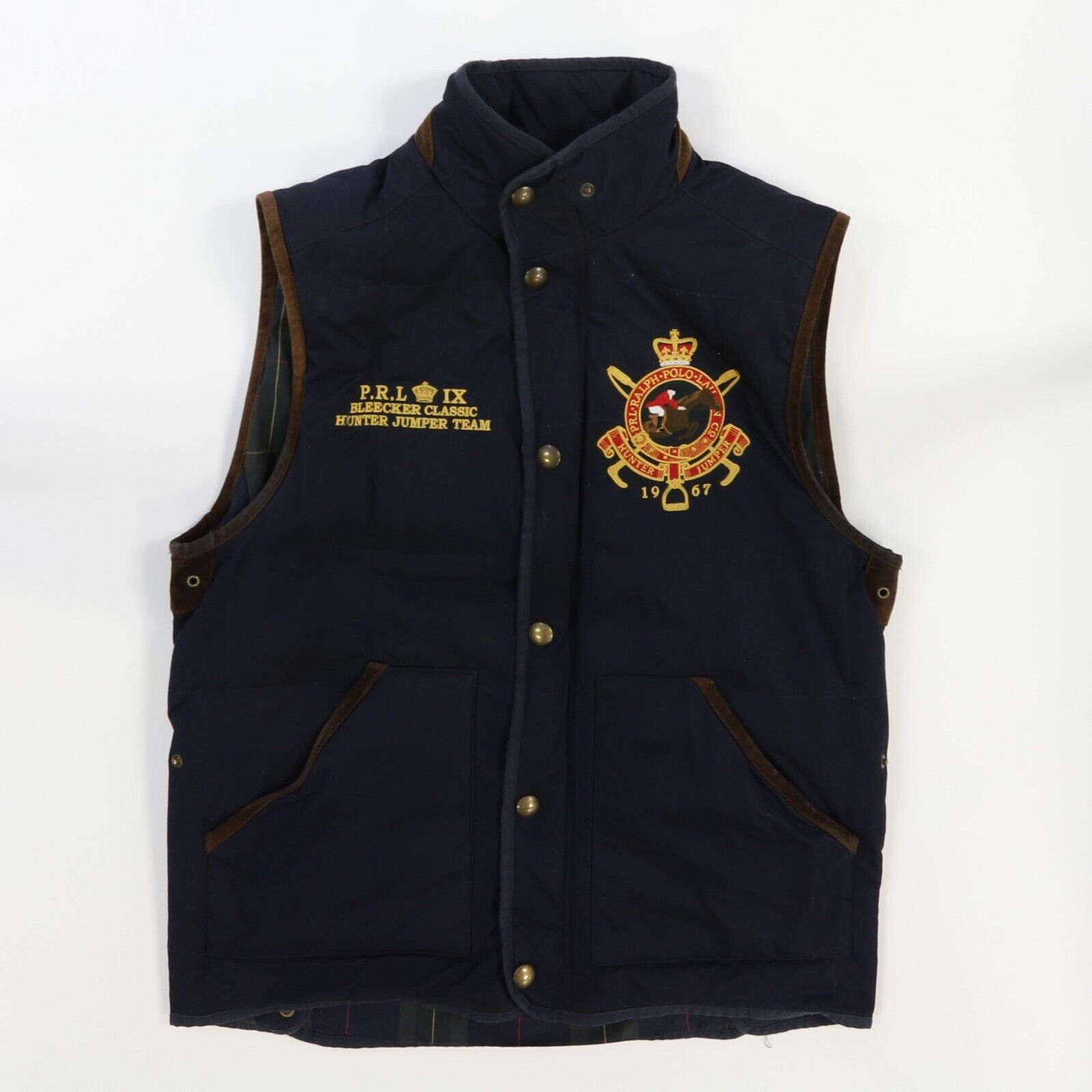 Vintage Polo Ralph Lauren Bleecker Classic Hunter Jumper Vest Jacket M –  Throwback Vault