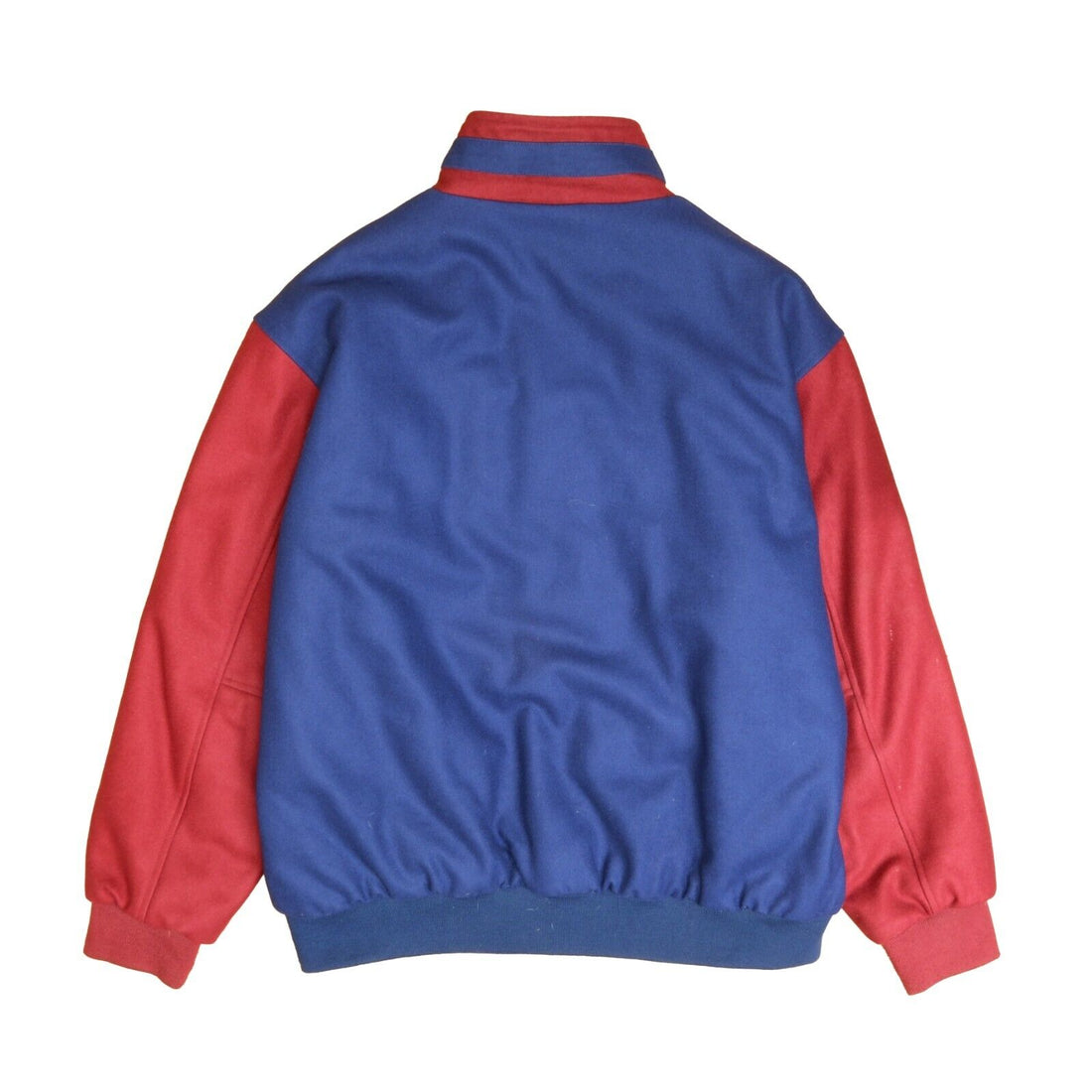 Vintage CBC Hockey Night Wool Varsity Jacket Size XL Blue Red Promo