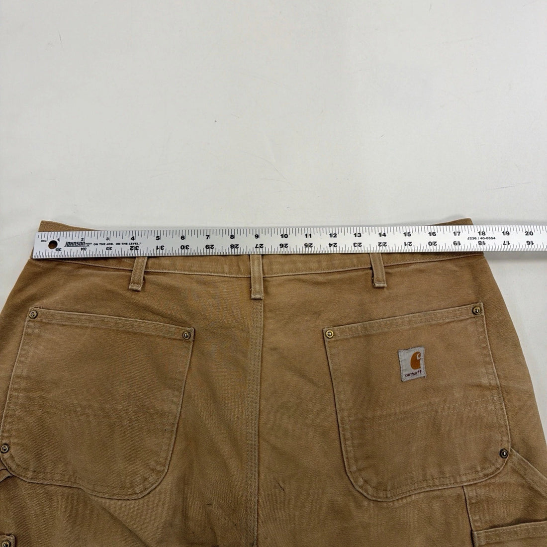 Carhartt Canvas Carpenter Double Knee Work Pants Size 36 X 34 Brown