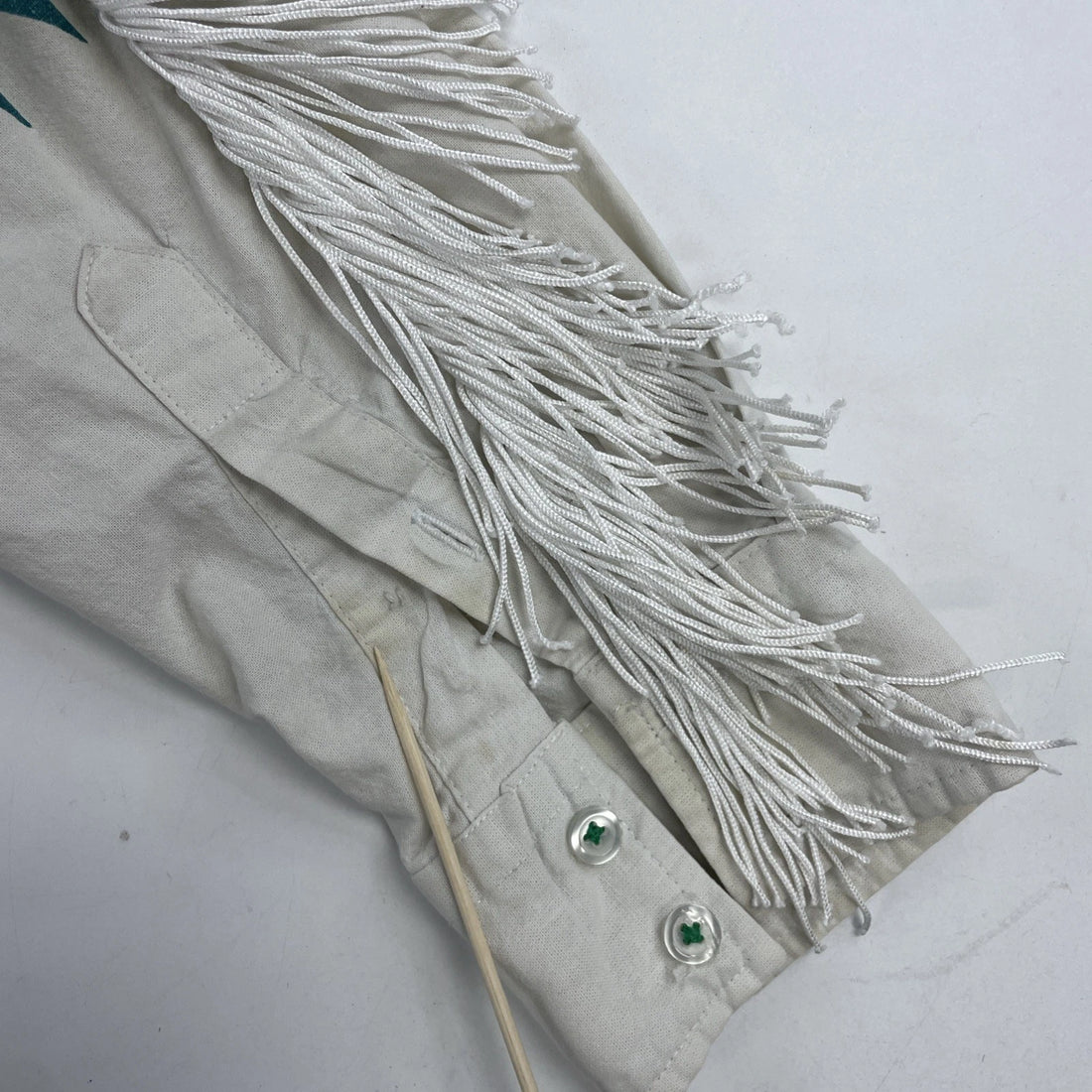 Vintage Pure Country Fringe Western Button Up Shirt Size Large