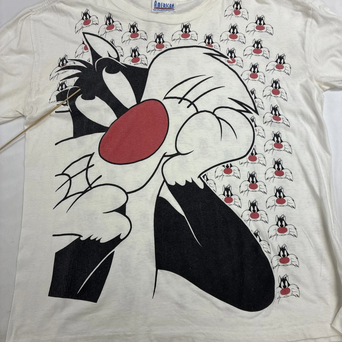 Vintage Sylvester Looney Tunes T-Shirt Size XL All Over Print 1995 90s
