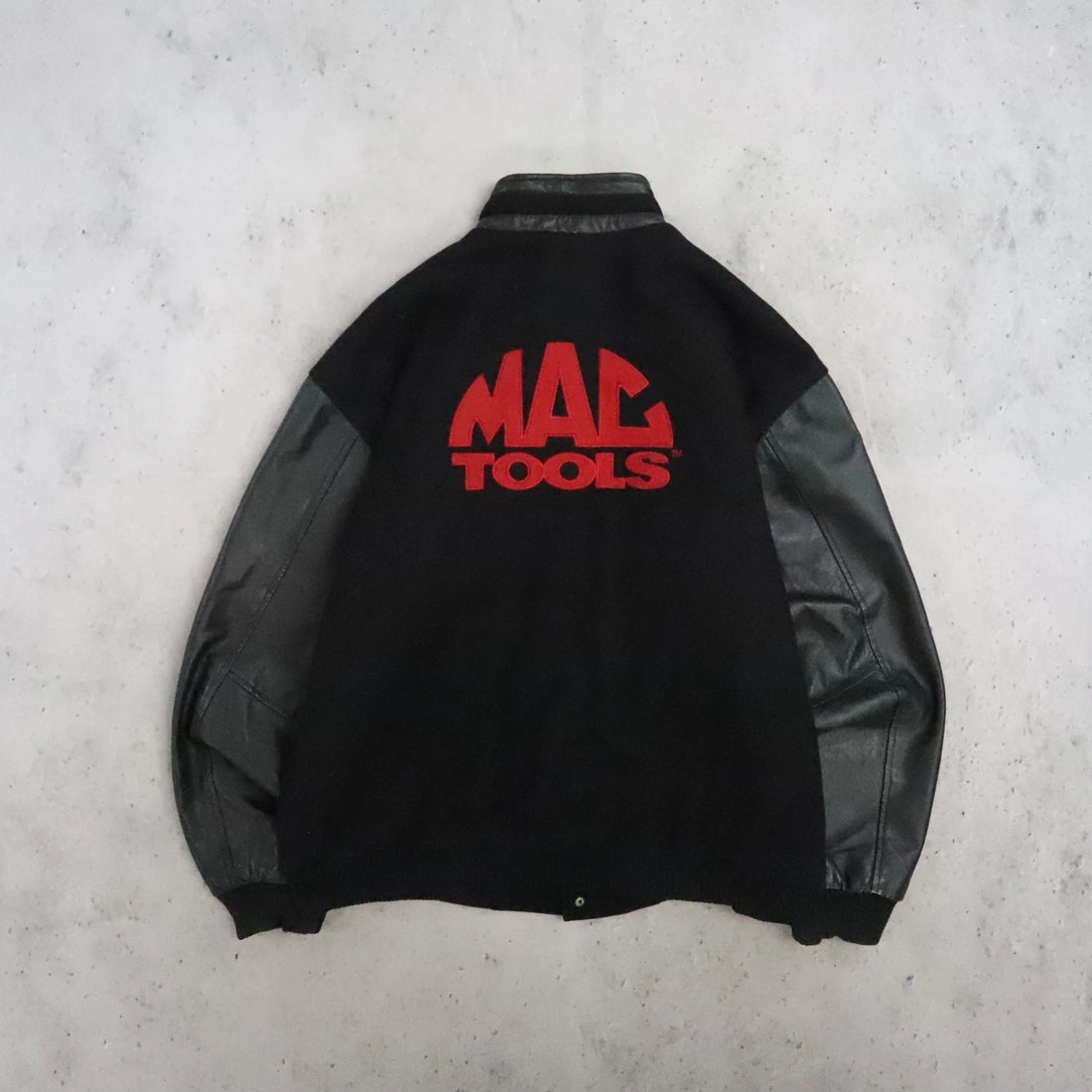 Mac Tools Leather Bomber Jacket Size Large