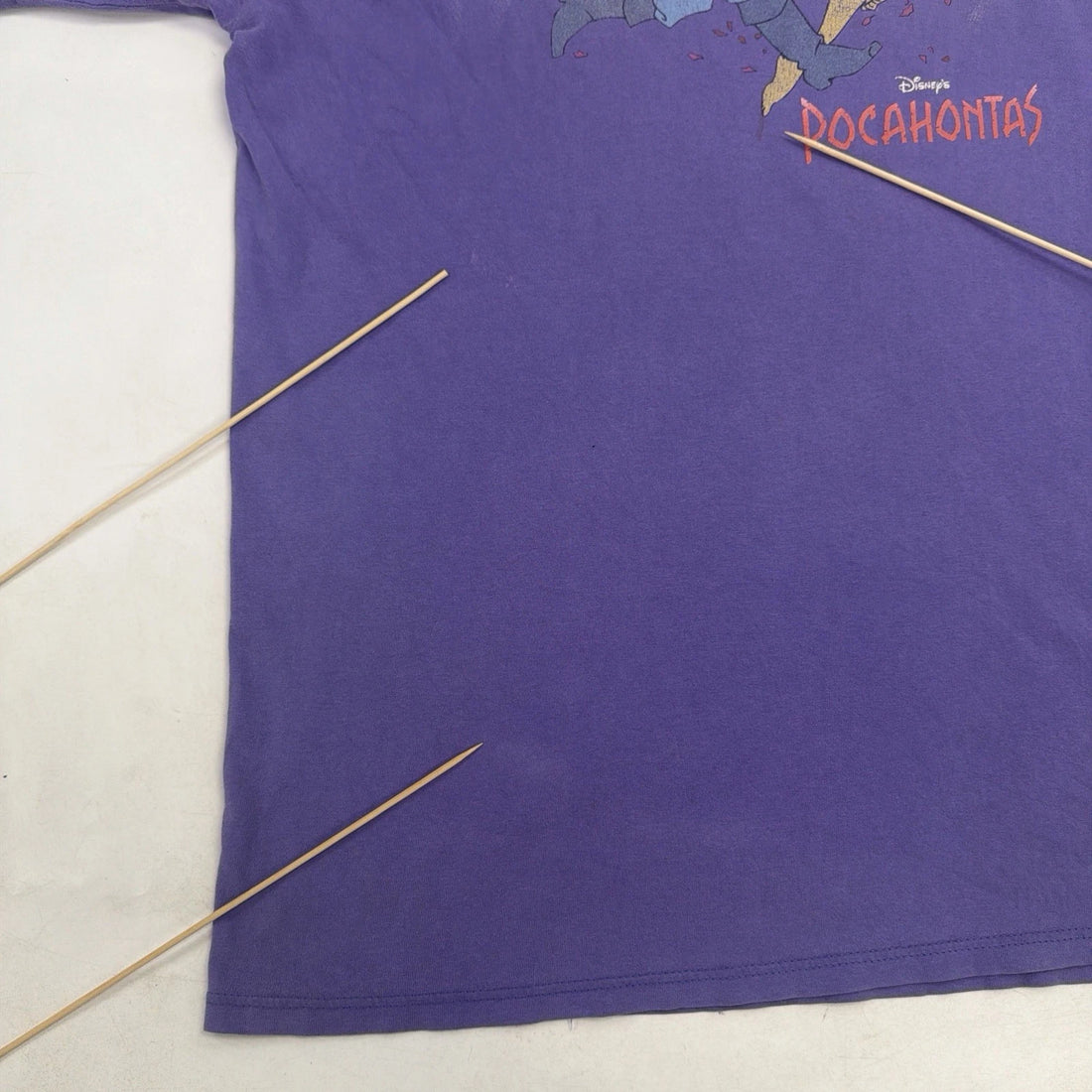 Vintage Pocahontas Disney T-Shirt Size L/XL Purple 90s