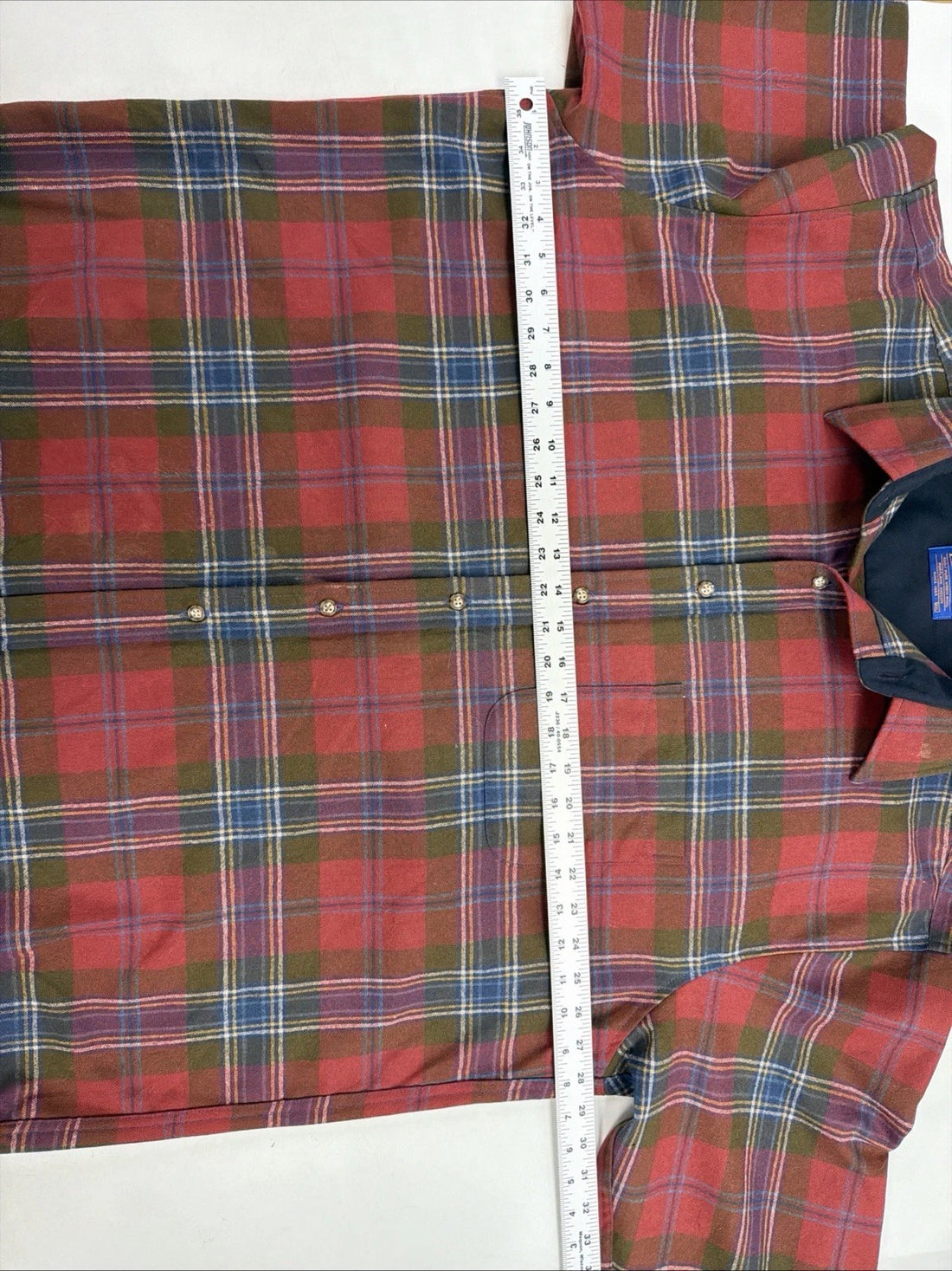 Pendleton Wool Lodge Button Up Shirt Size 2XL Plaid