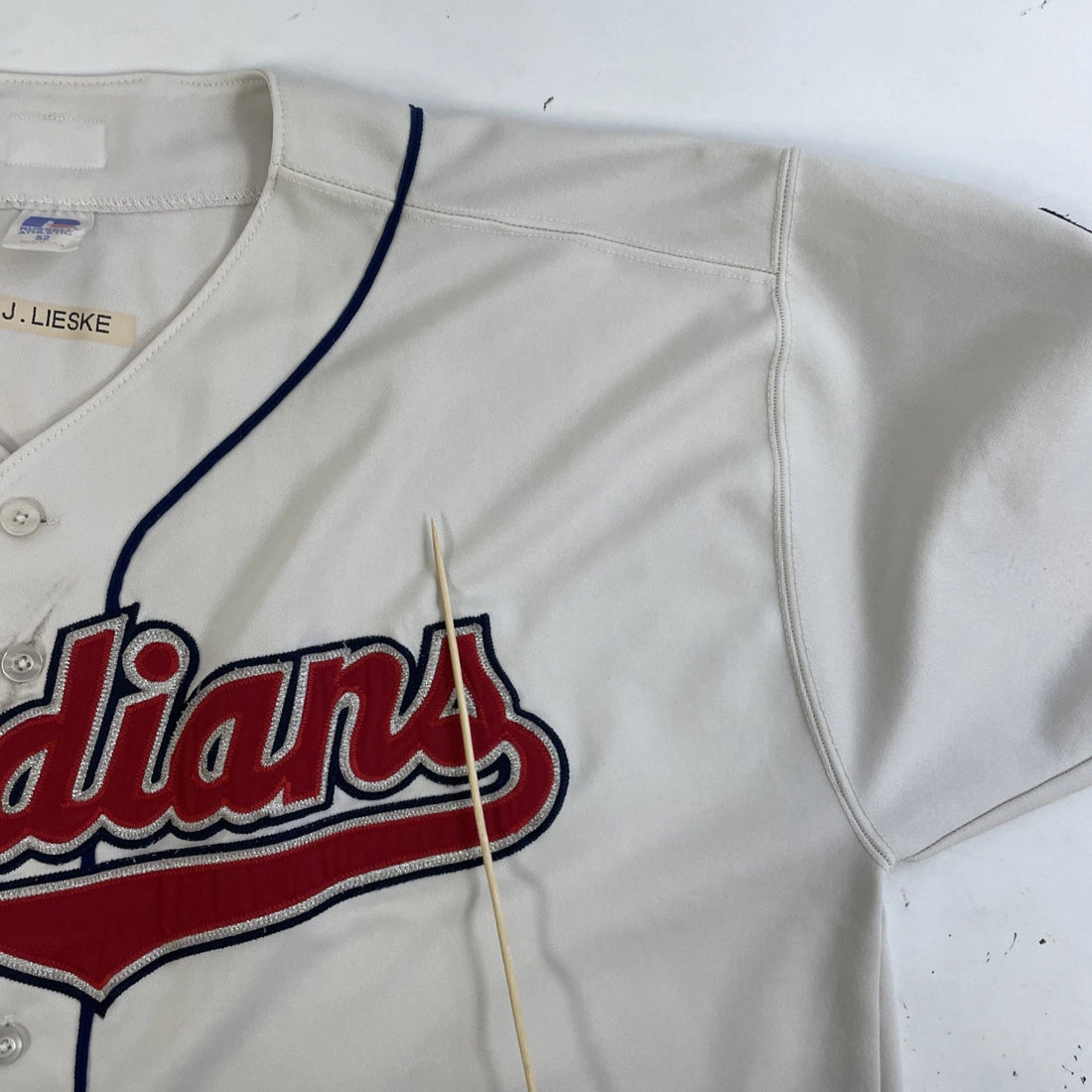 Vintage Cleveland Indians Authentic Russell Athletic Jersey Size 52 MLB