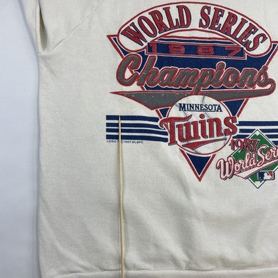 Vintage Minnesota Twins World Series Champions Sweatshirt Large 1987 80s MLB