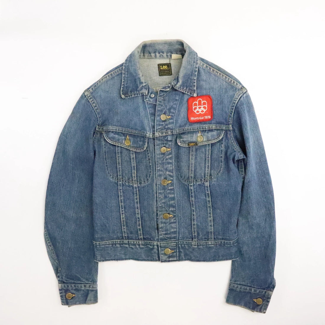 Vintage Lee Sanforized Denim Jacket Small PATD-153438 Montreal Canada Patch 70s