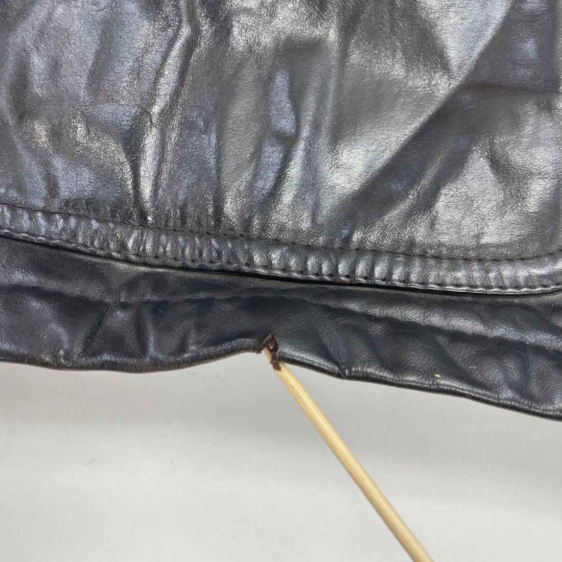 Vintage Hemingway Leather Wool Coat Jacket Size Medium Western Aztec