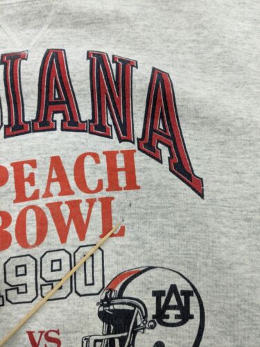 Vintage Indiana Hoosiers Tigers Peach Bowl Sweatshirt Crewneck XL 1990 90s NCAA