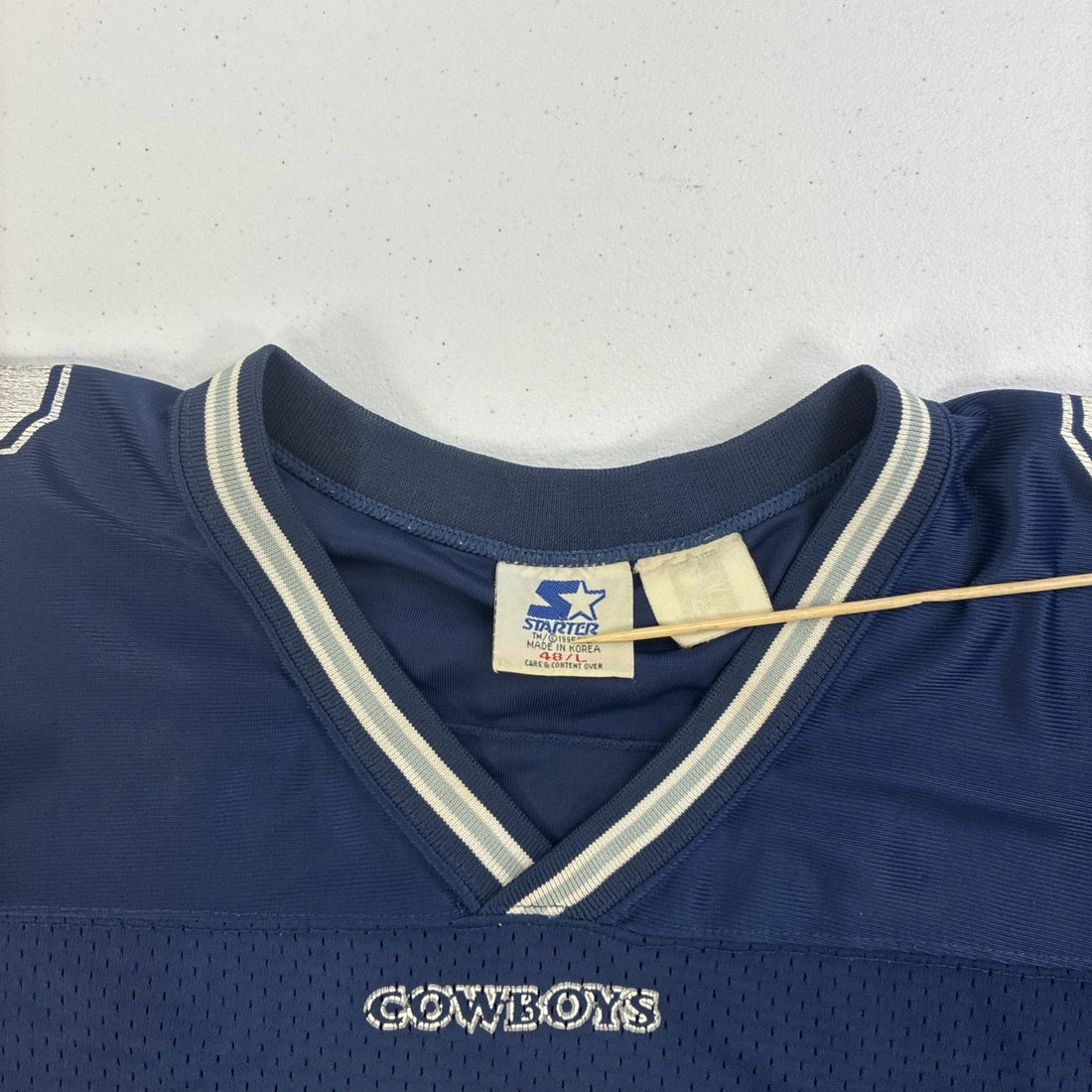 Vintage Dallas Cowboys Troy Aikman Starter Jersey Size 48 Large 1995 90s NFL