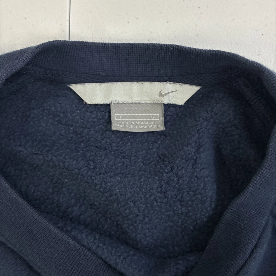 Vintage Nike Crewneck Sweatshirt Size Large Embroidered Swoosh Blue