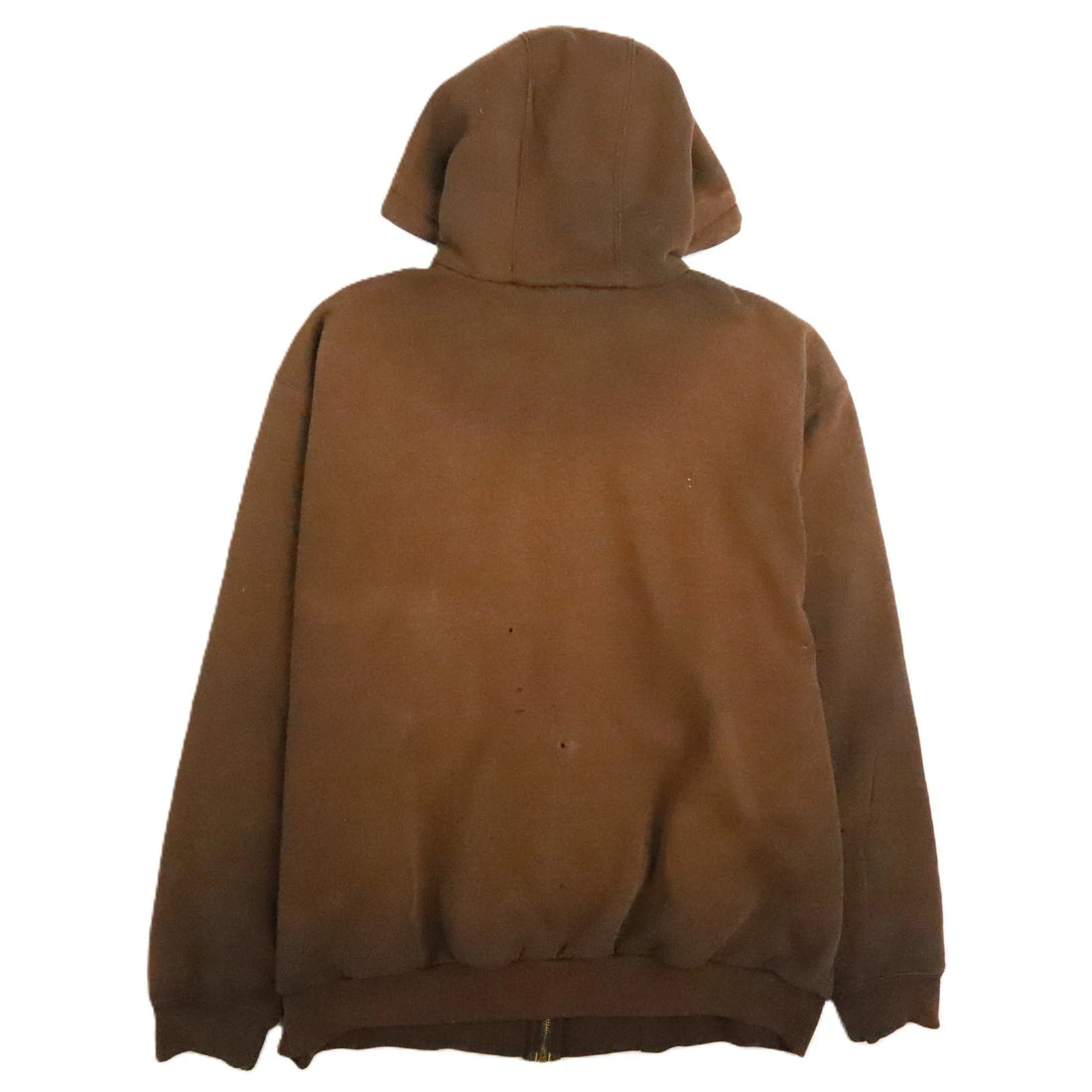 Vintage Carhartt Full Zip Sweatshirt Hoodie Size XL Brown Thermal Lined