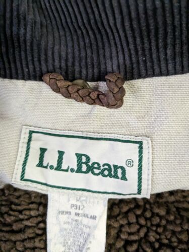 Vintage LL Bean Canvas Barn Work Coat Jacket Size XL