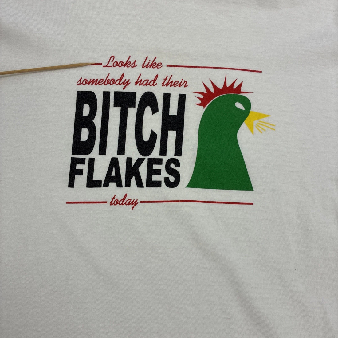 Vintage Bitch Flakes Parody T-Shirt Size XL