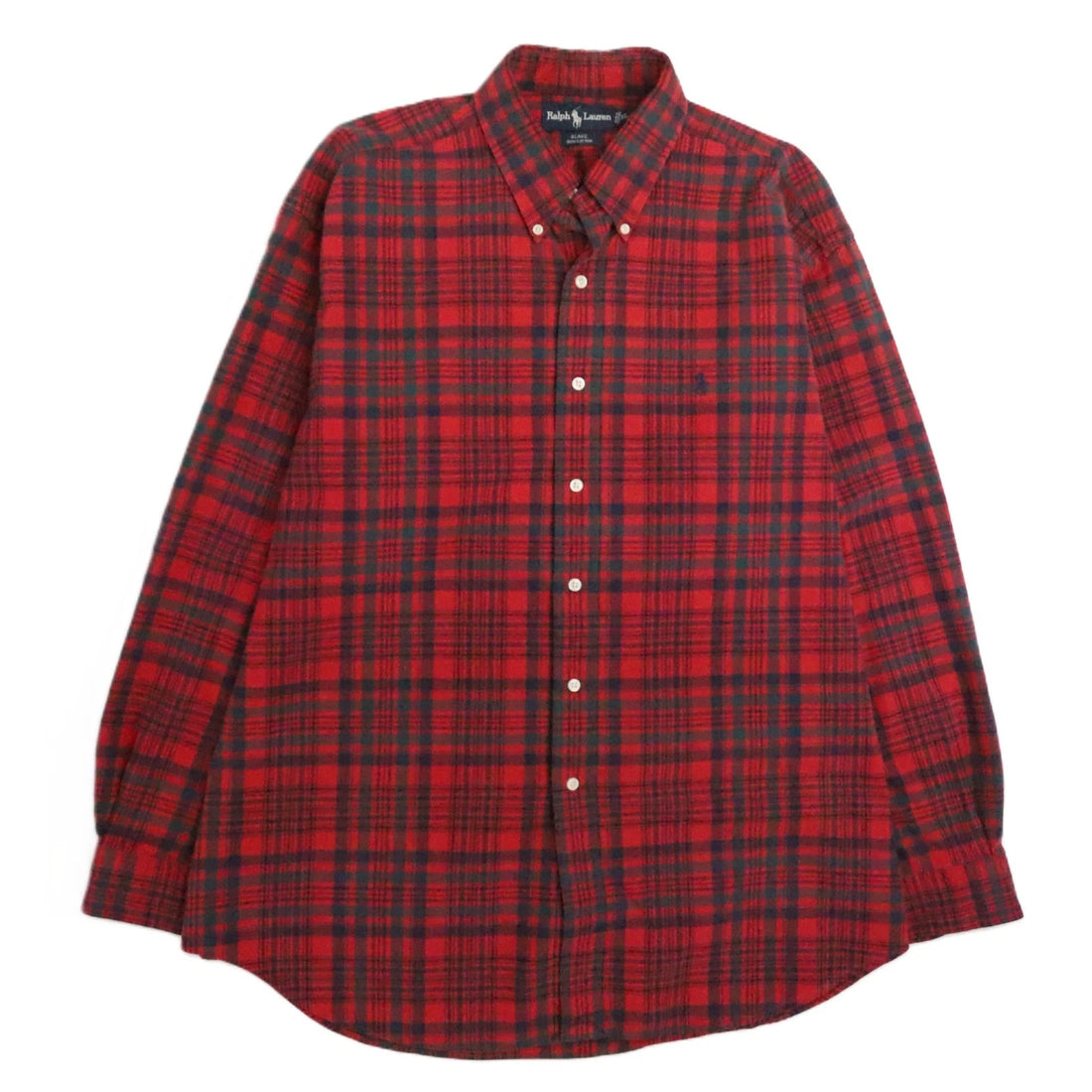 Vintage Polo Ralph Lauren Blake Button Up Shirt Size XL Red Plaid
