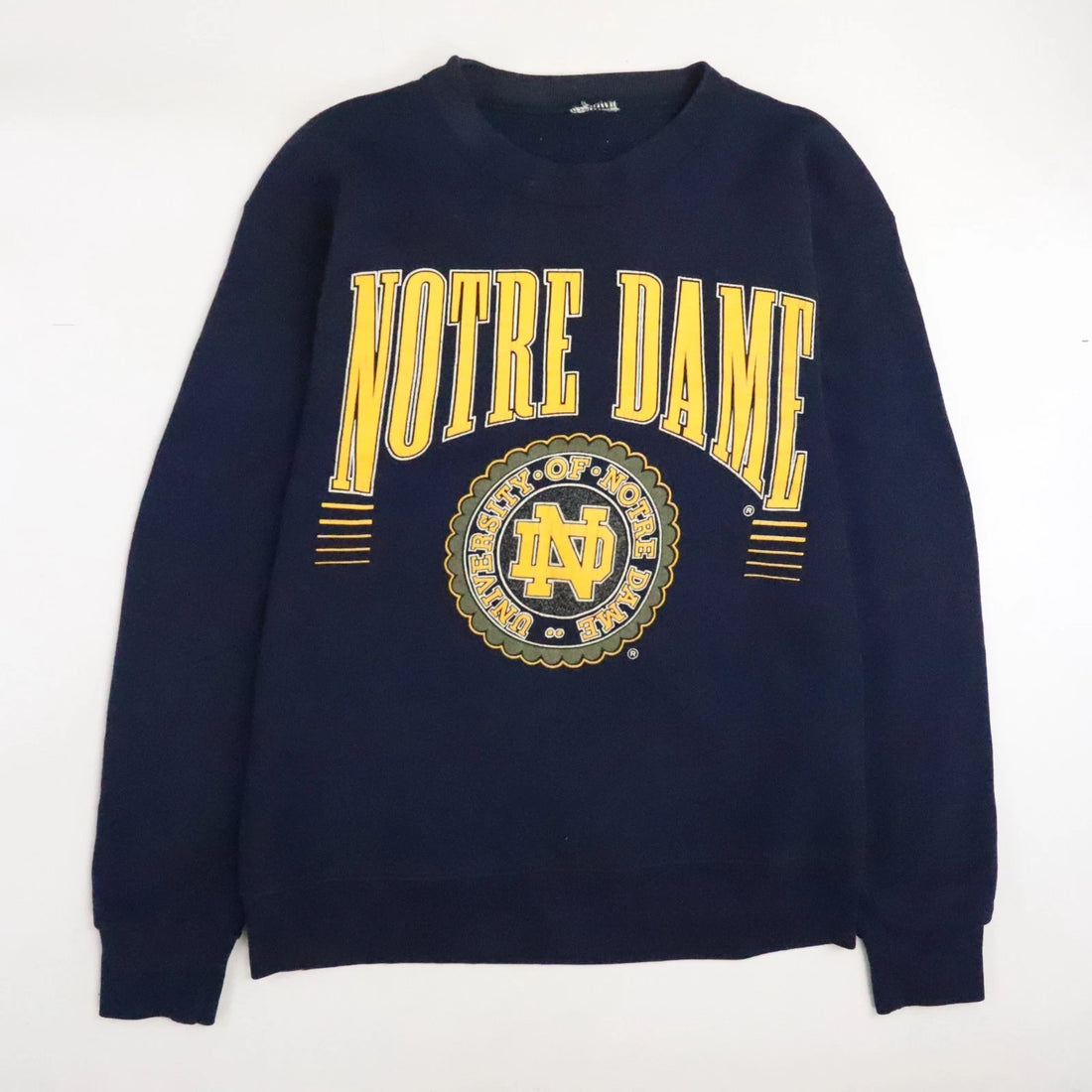 Vintage Notre Dame Fighting Irish Crest Crewneck Sweatshirt Size XL 90s NCAA