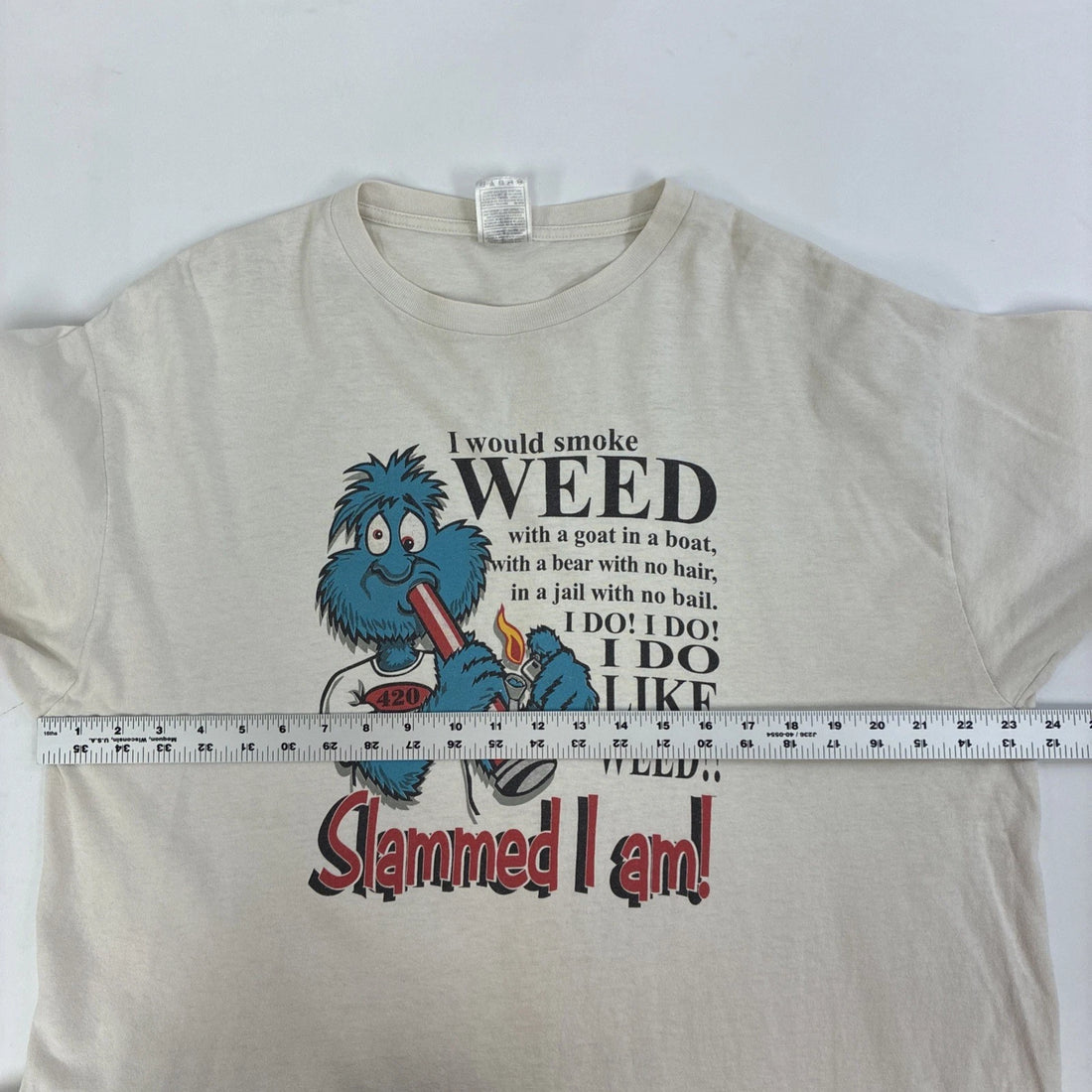 Vintage Weed Slammed I Am T-Shirt Size XL